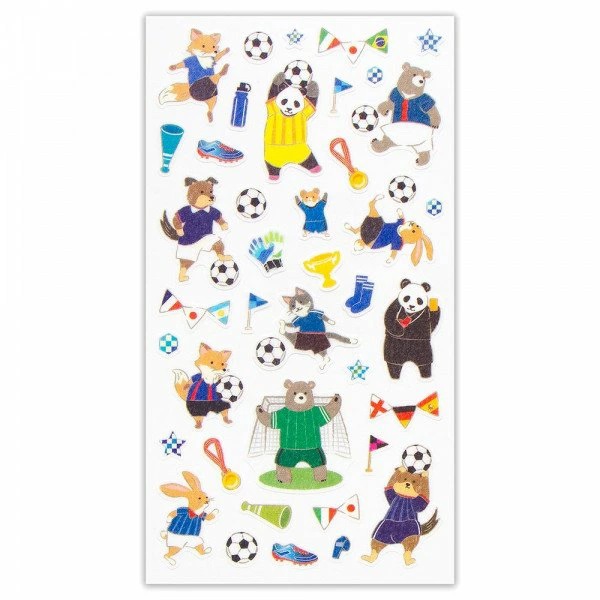 Pegatinas de deportes de animales - Fútbol