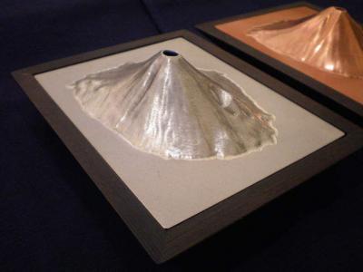 Quemador de incienso 3D del monte Fuji - Fuji blanco