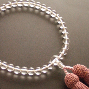 Rosario de un solo anillo para mujer (cuentas de oración) con borla de color violeta intenso hecho de cuarzo genuino
