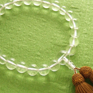 Rosario de un solo anillo para hombre (cuentas de oración) con borla de cuarzo genuino de color pera