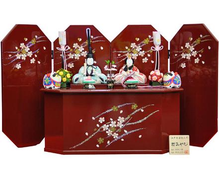 [Muñeca Hina] Juego de decoración de almacenamiento compacto con incrustaciones de madera para muñecas Hina