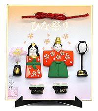 [Mini Hina] Muñecas Hina de pie Hinamatsuri Tipo papel de colores
