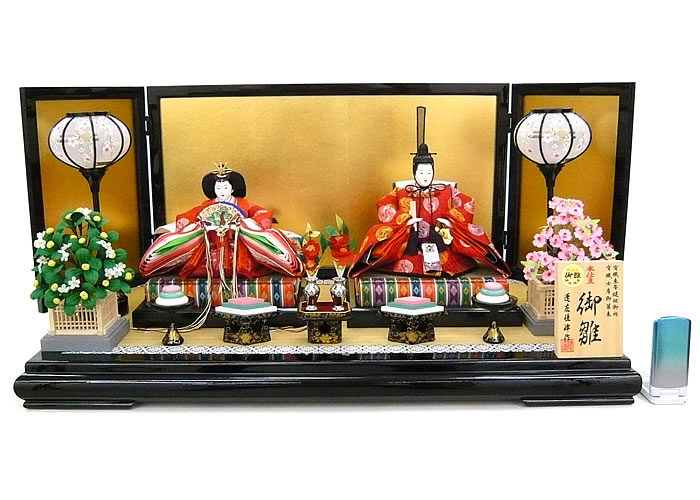 [Muñecas Hina] Conjunto de decoración de plataforma de príncipe y princesa disfrazados de muñecas Hina