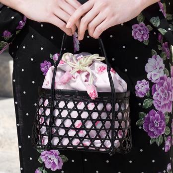 [Bolsa con cordon] Bolsa de cesta