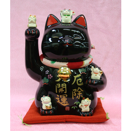 [Arte popular] Gato de la suerte colorido para protegerse del mal (grande)