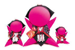 [Arte popular] Sarubobo rosa de la felicidad (extra pequeño) 15 cm