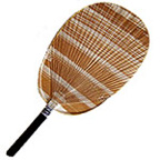 [Abanico] Abanico Shibu ovalado/patron de lineas