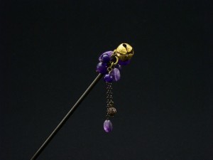 [Horquilla] Horquilla de granizo en forma de campana, color morado