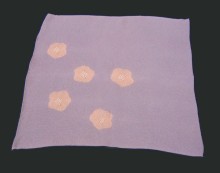 Crepe de seda de ancho medio Furoshiki Koto tie-dye cinco flores de ciruelo