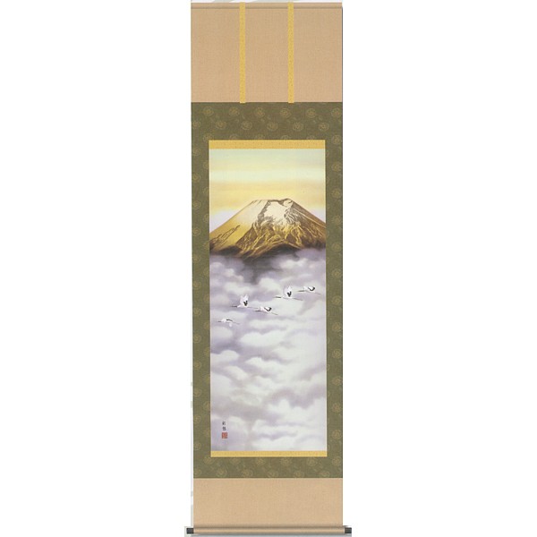 [Impresión] Pergamino colgante de Saiyu Udagawa "Fuji dorado"