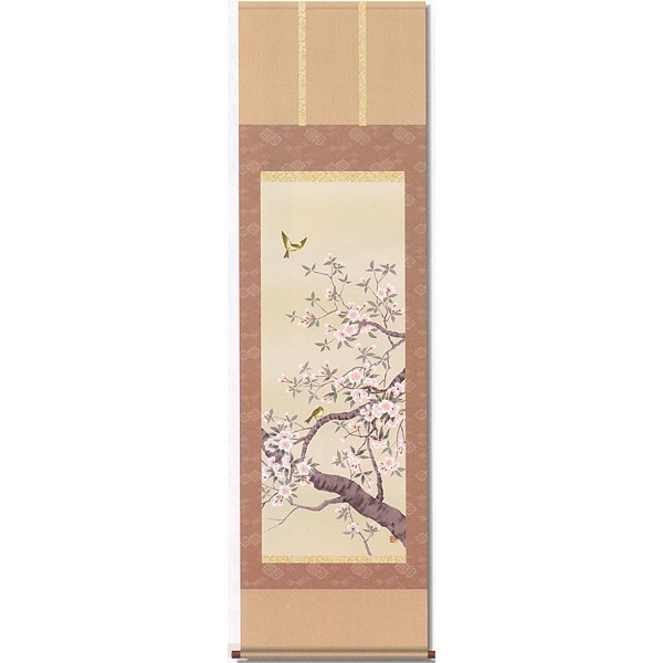 [Impresión] Pergamino colgante de Ayumu Kitayama "Flores de cerezo" Pergamino colgante de temporada (primavera)