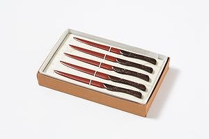 Cuchillo palillo ciruela, juego de 5, rojo