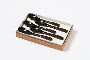 Cucharas, juego de 5, color negro