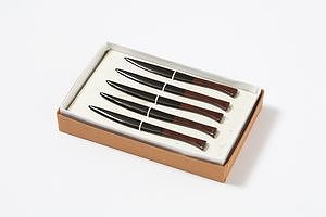 Cuchillo para palillos de dientes, juego de 5, color negro