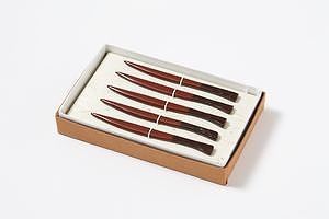 Cuchillo para palillos de dientes, juego de 5, color rojo