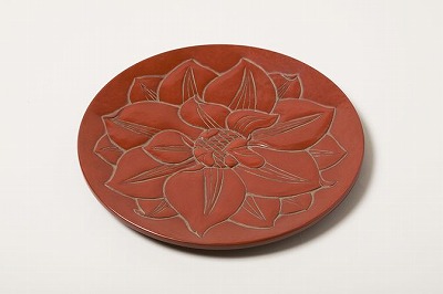 Plato plano 9 pulgadas flor occidental