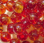 43 bolas de cristal (bolas rojas)
