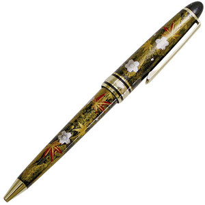 Bolígrafo con punta de papel de aluminio Kanazawa "Laca Primavera y Otoño (Negro)"